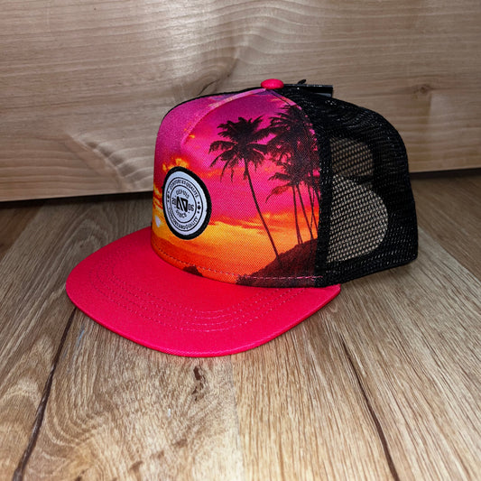 Fuchsia Sunset Trucker Hat