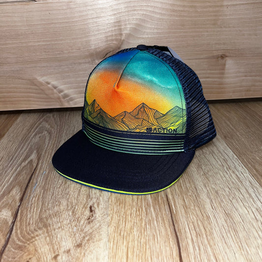 Navy Mountain Trucker Hat