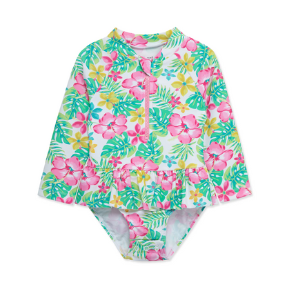 Tropical Rash Guard Swimsuit (Toddler)