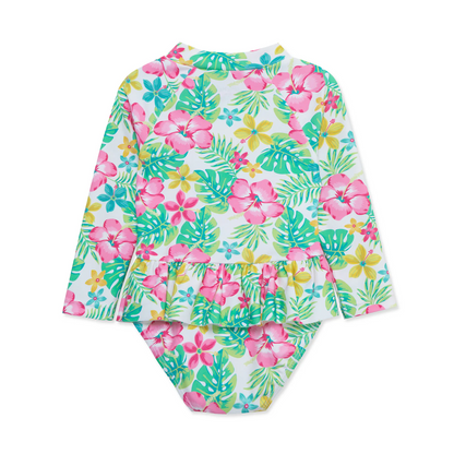 Tropical Rash Guard Swimsuit (Toddler)