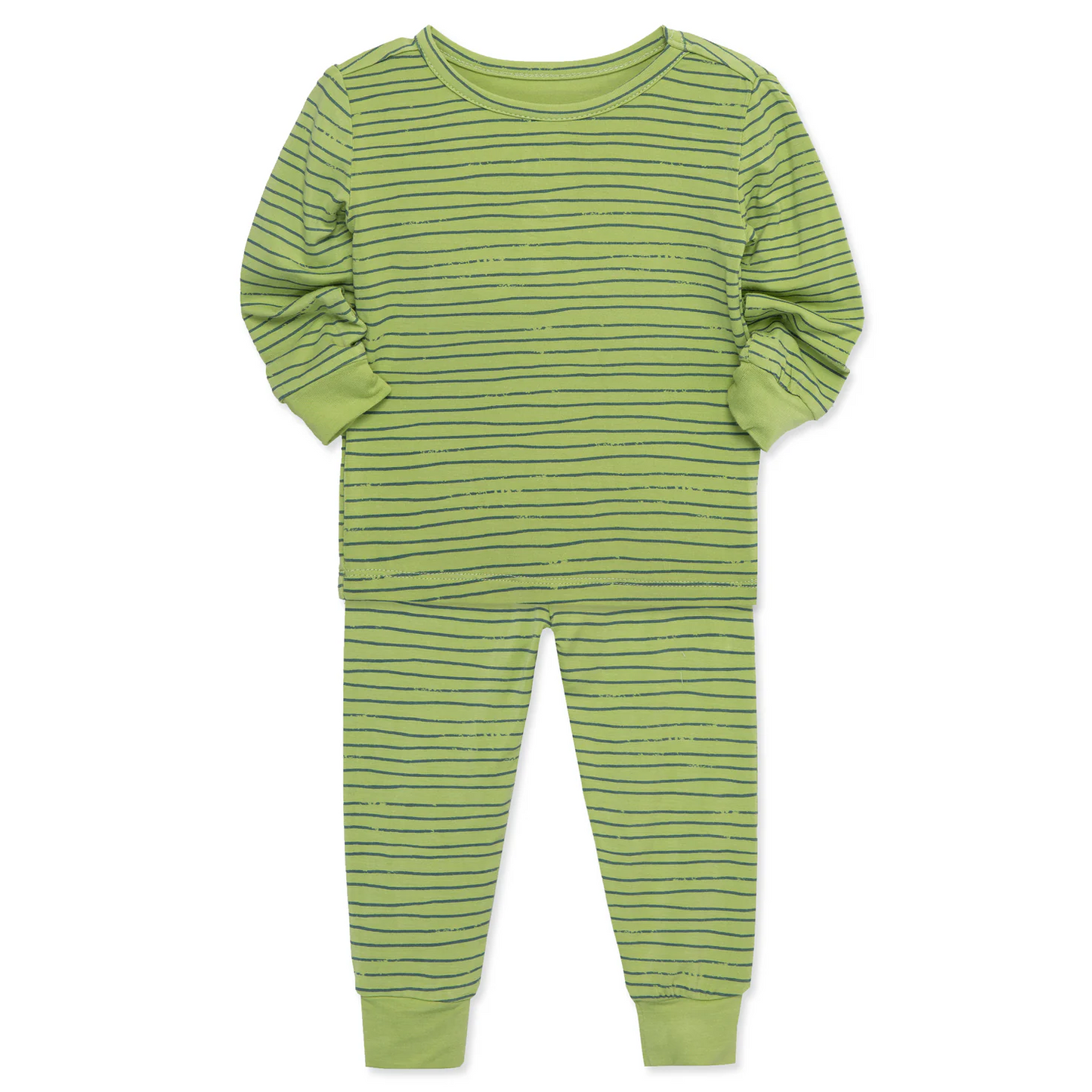 Green Blue Bamboo Pajama Set (Toddler)