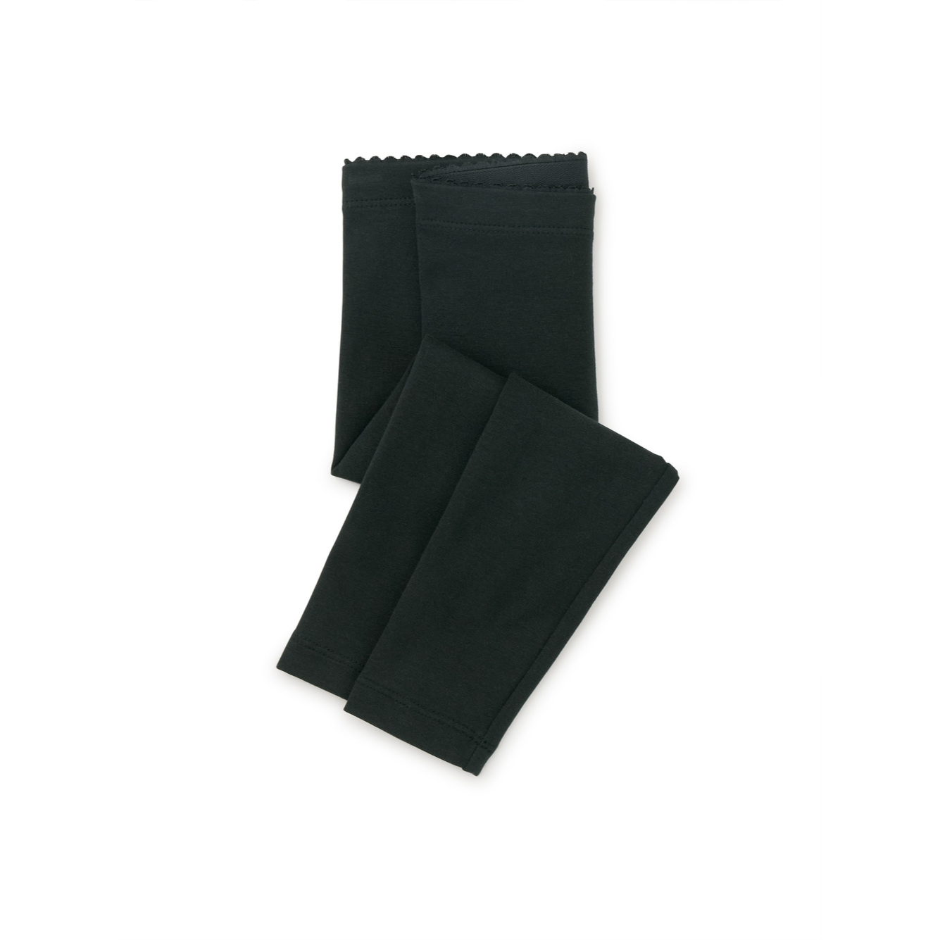 Jet Black Solid Baby Leggings