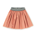 Desert Sand Shiny Pleated Skirt