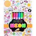 Kaleidoscope Coloring: Neon by Editors of Silver Dolphin Books