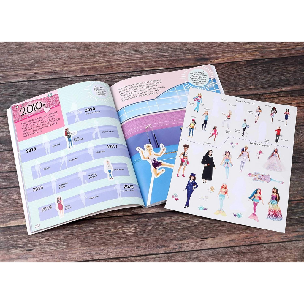 Barbie: Super Sticker Book: Through the Decades by Marilyn Easton
