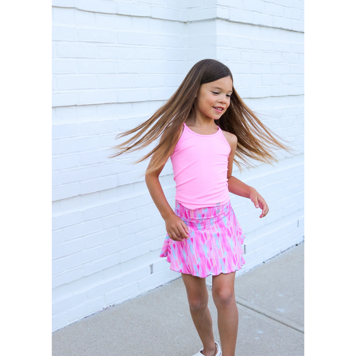 Spring Tie Dye Tennis Skirt