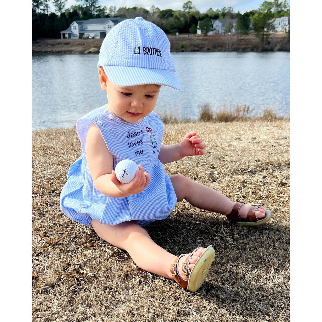 Little Brother Seersucker Hat