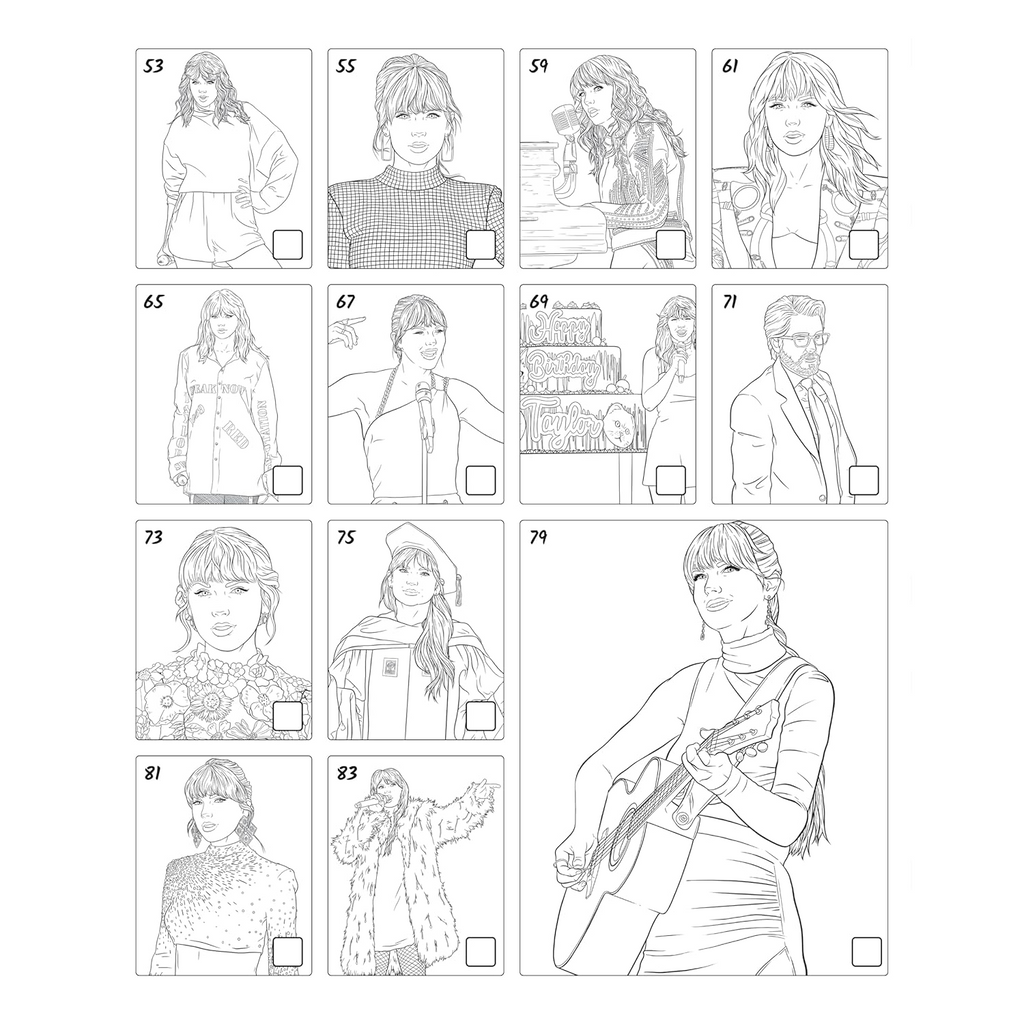 Taylor Swift Coloring & Activity Book