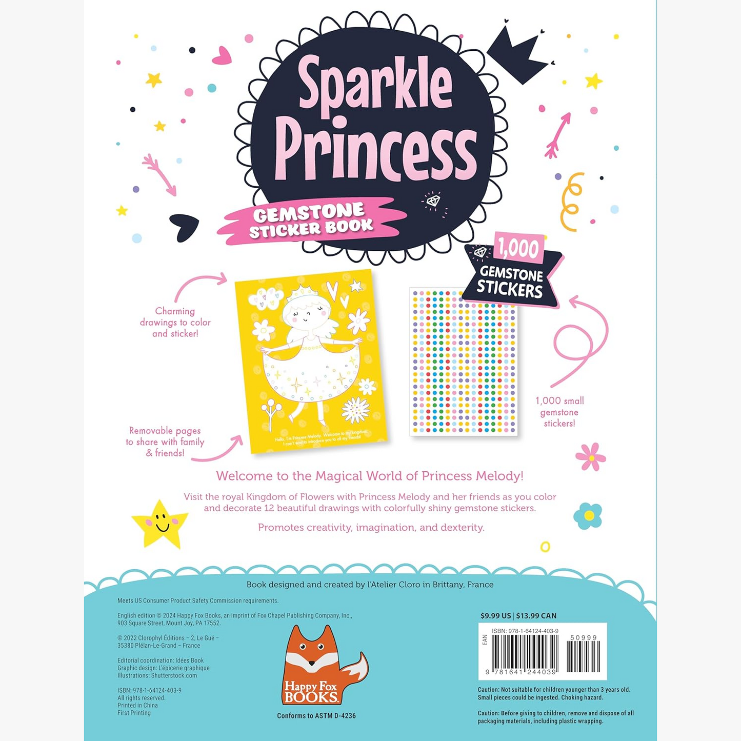 Sparkle Princess Gemstone Sticker Activity Book