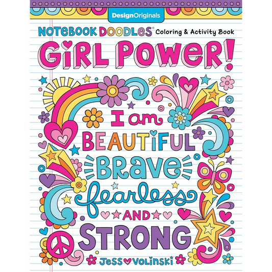 Notebook Doodles Girl Power! Coloring Book