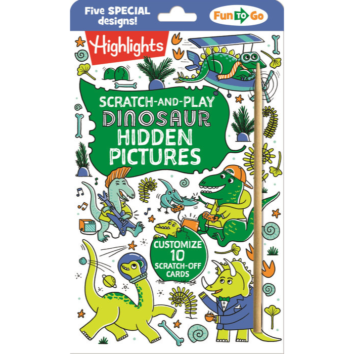 Scratch-and-Play Dinosaur Hidden Pictures