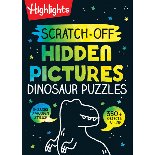 Scratch-off Hidden Pictures Dinosaur Puzzles