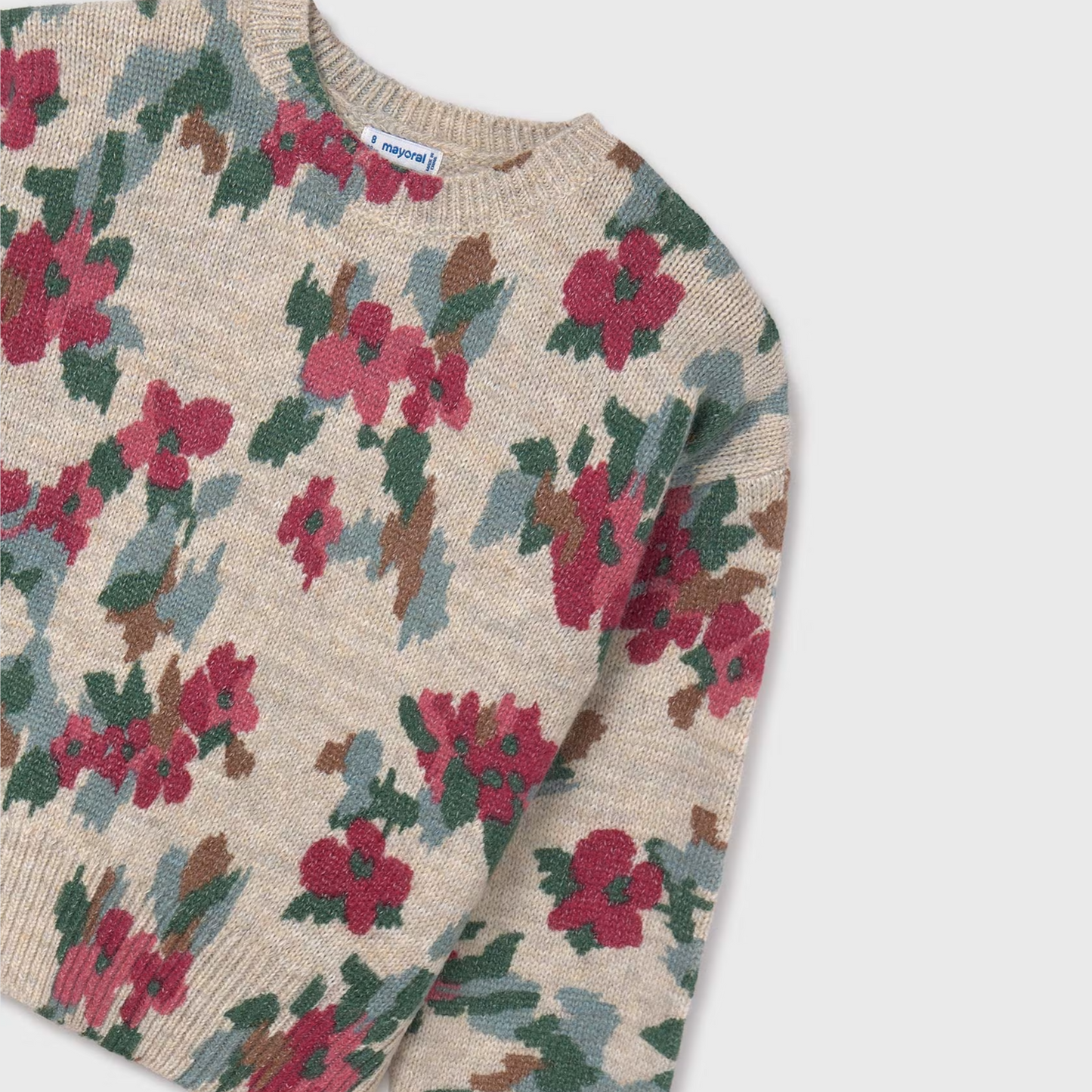 Flower Print Sweater