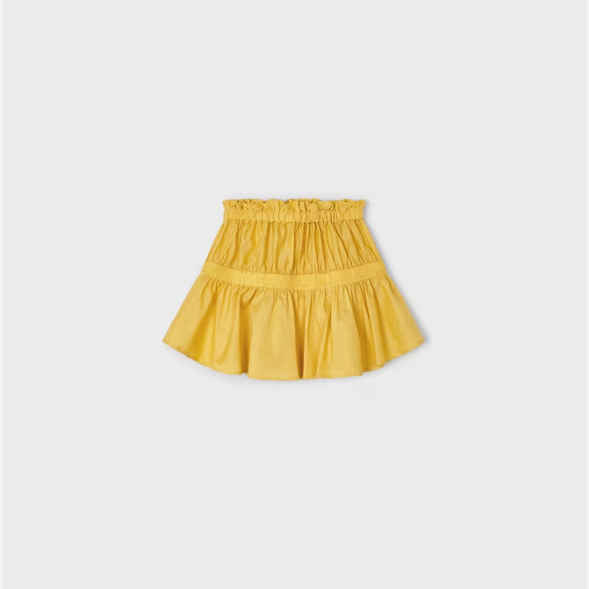 Yellow Tiered Skirt
