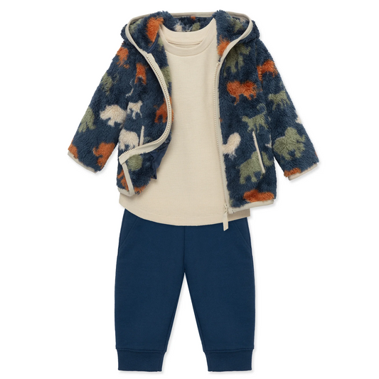 Blue Safari Sherpa Set (Baby)