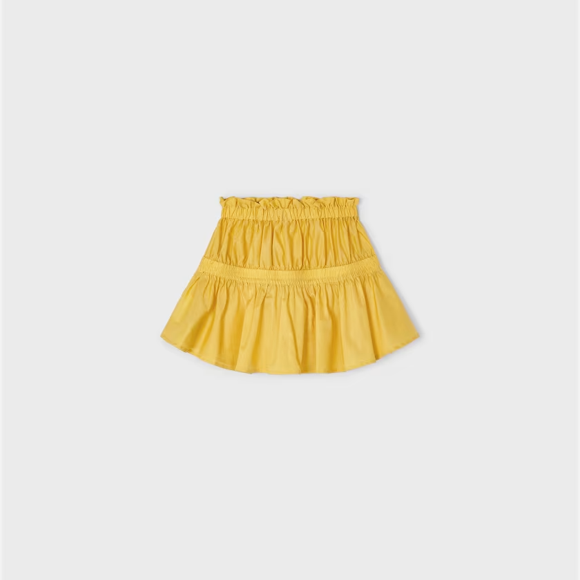 Yellow Tiered Skirt