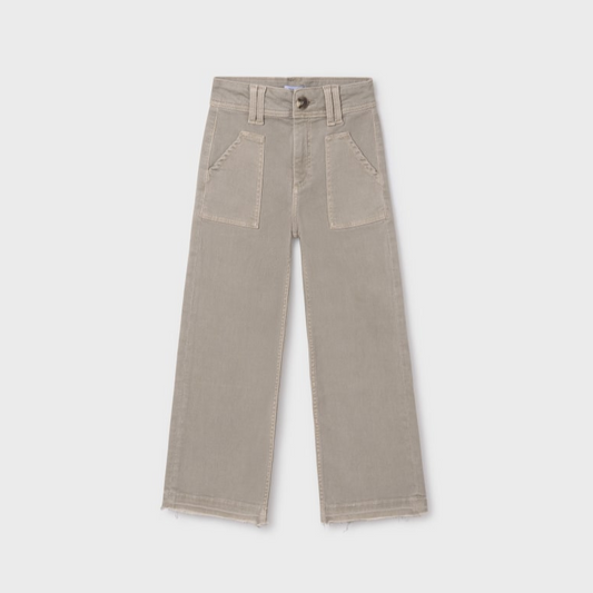 Sepia Wide Leg Twill Pants