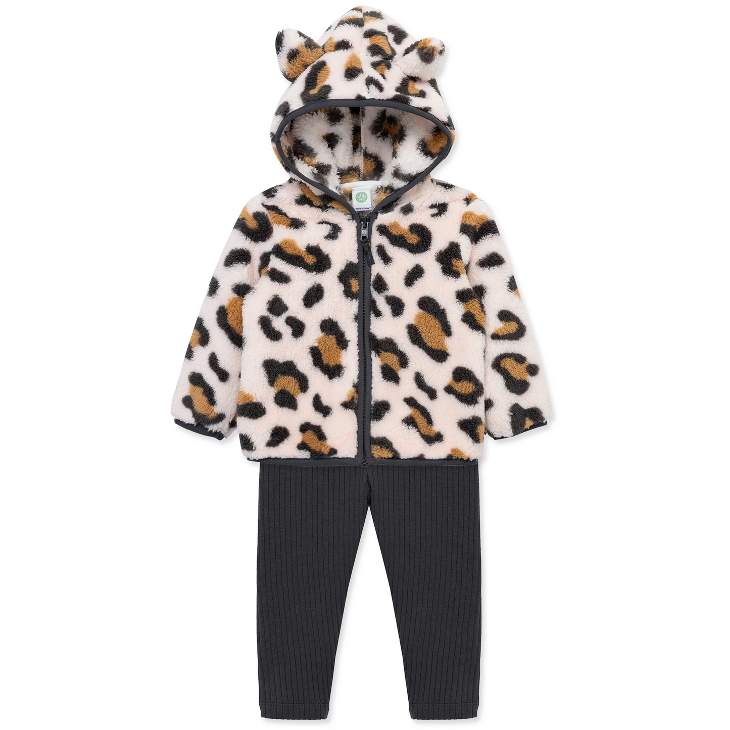 Pink Leopard Sherpa Set (Toddler)