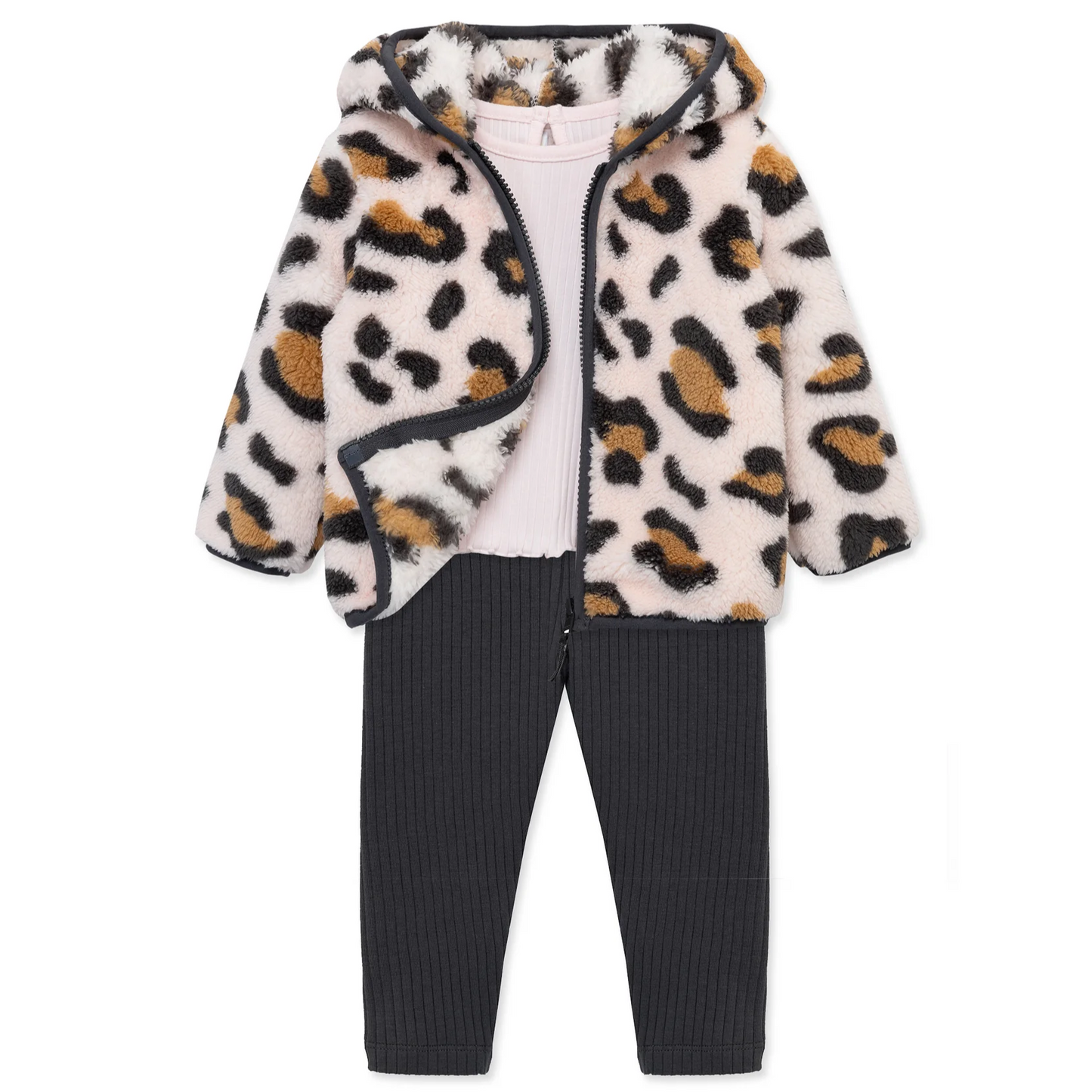 Pink Leopard Sherpa Set (Toddler)