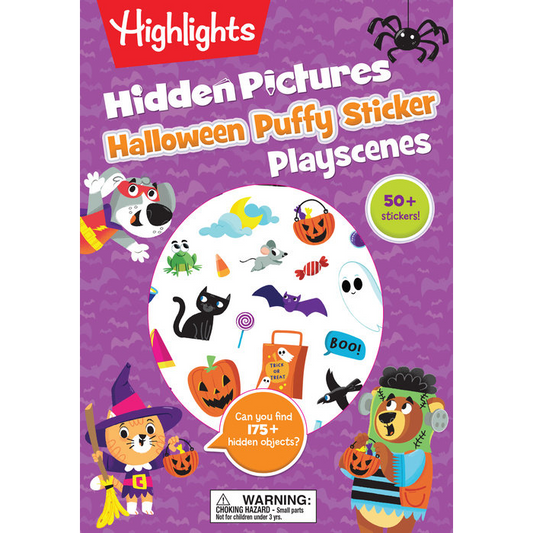 Hidden Pictures Halloween Puffy Stickers