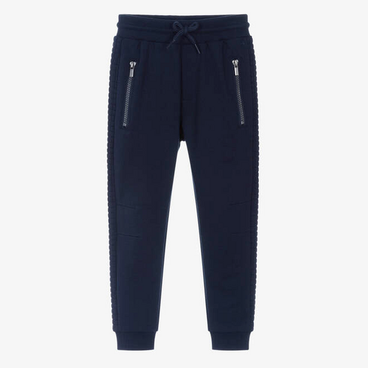 Navy Waffle Joggers