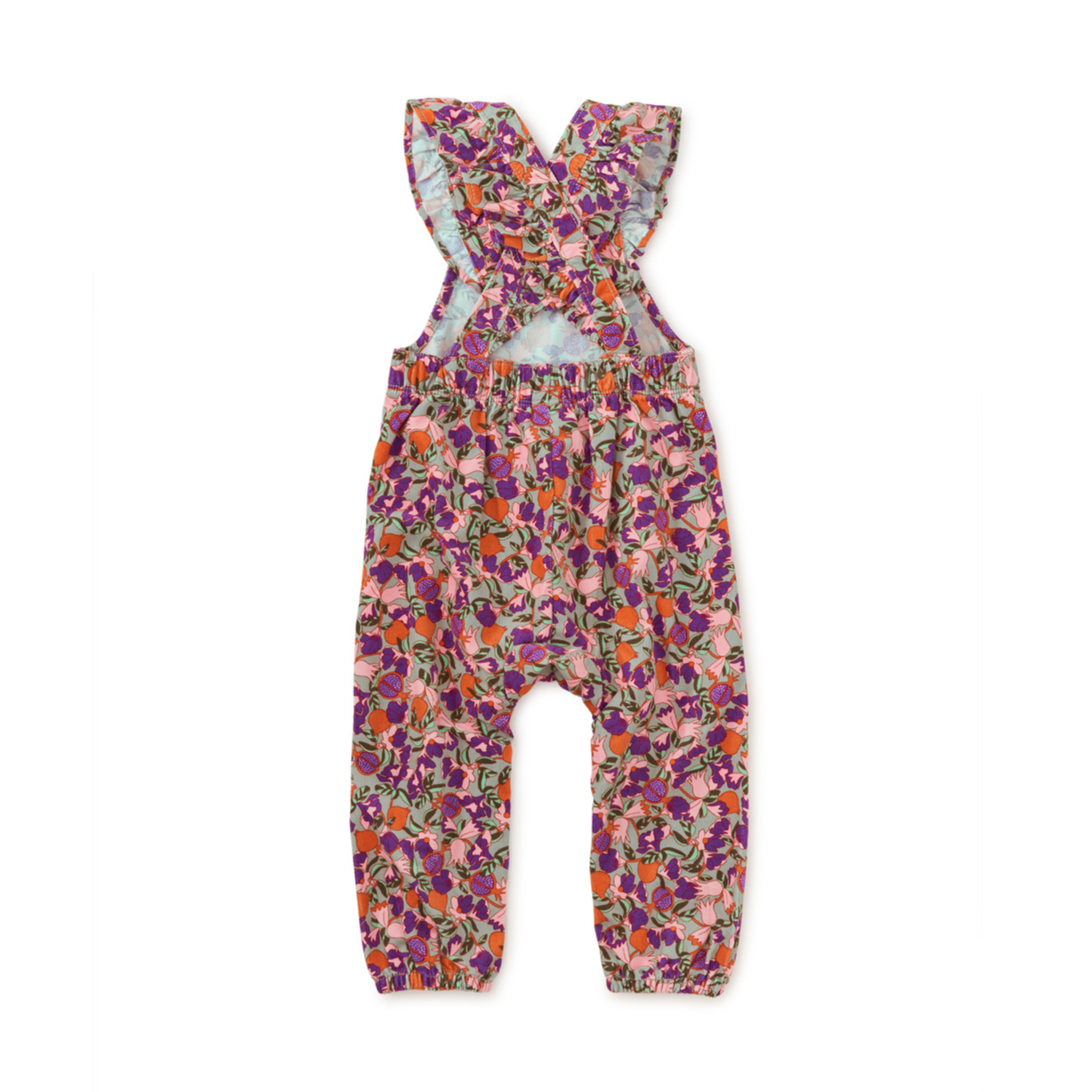 Royal Pomegranate Floral Romper