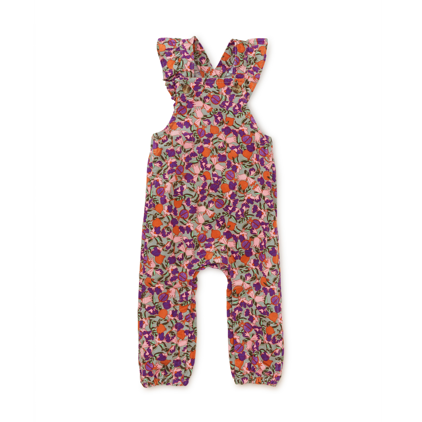 Royal Pomegranate Floral Romper