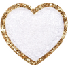 Large Chenille Heart Patches