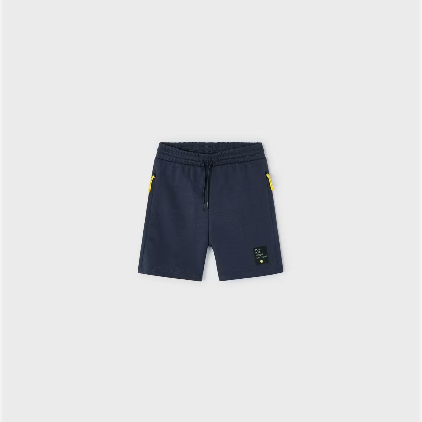 Navy Active Knit Bermuda Shorts