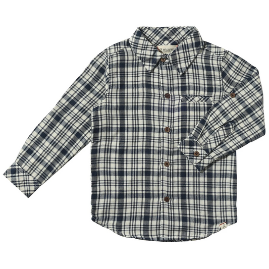 Black White Atwood Plaid Shirt