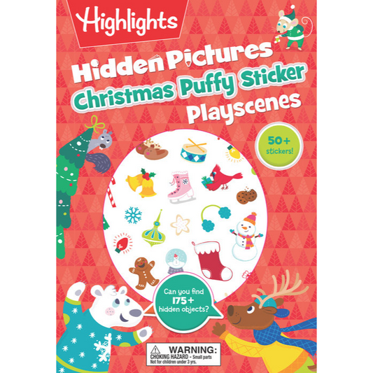 Hidden Pictures Christmas Puffy Sticker Playscenes