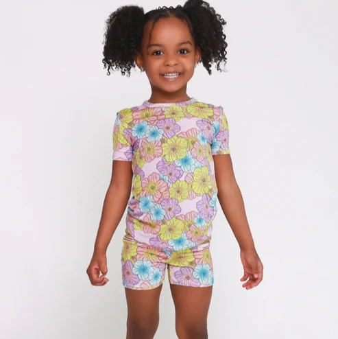 Kourtney Short Sleeve Shorts Pajama