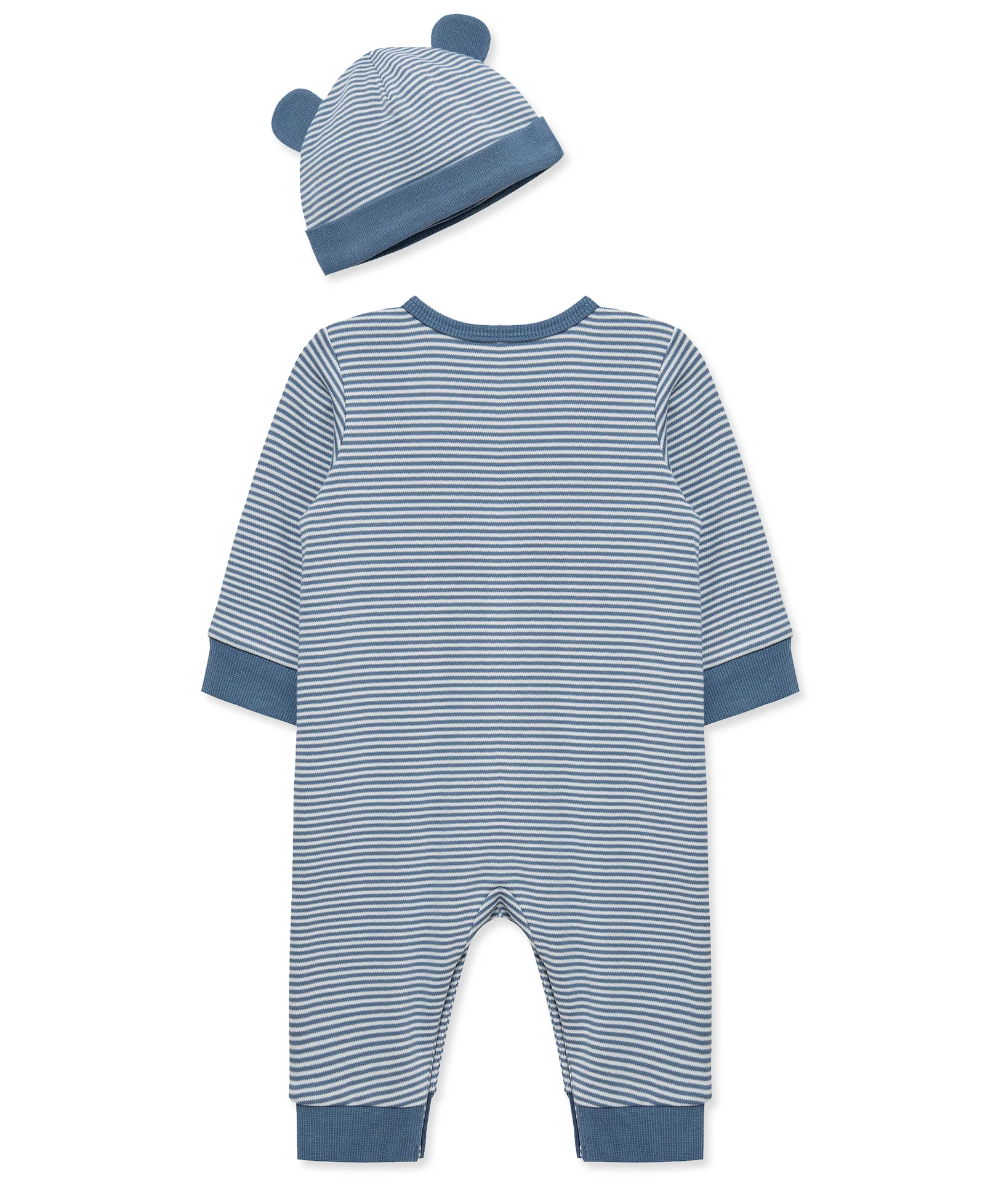 Navy Striped Coverall & Hat