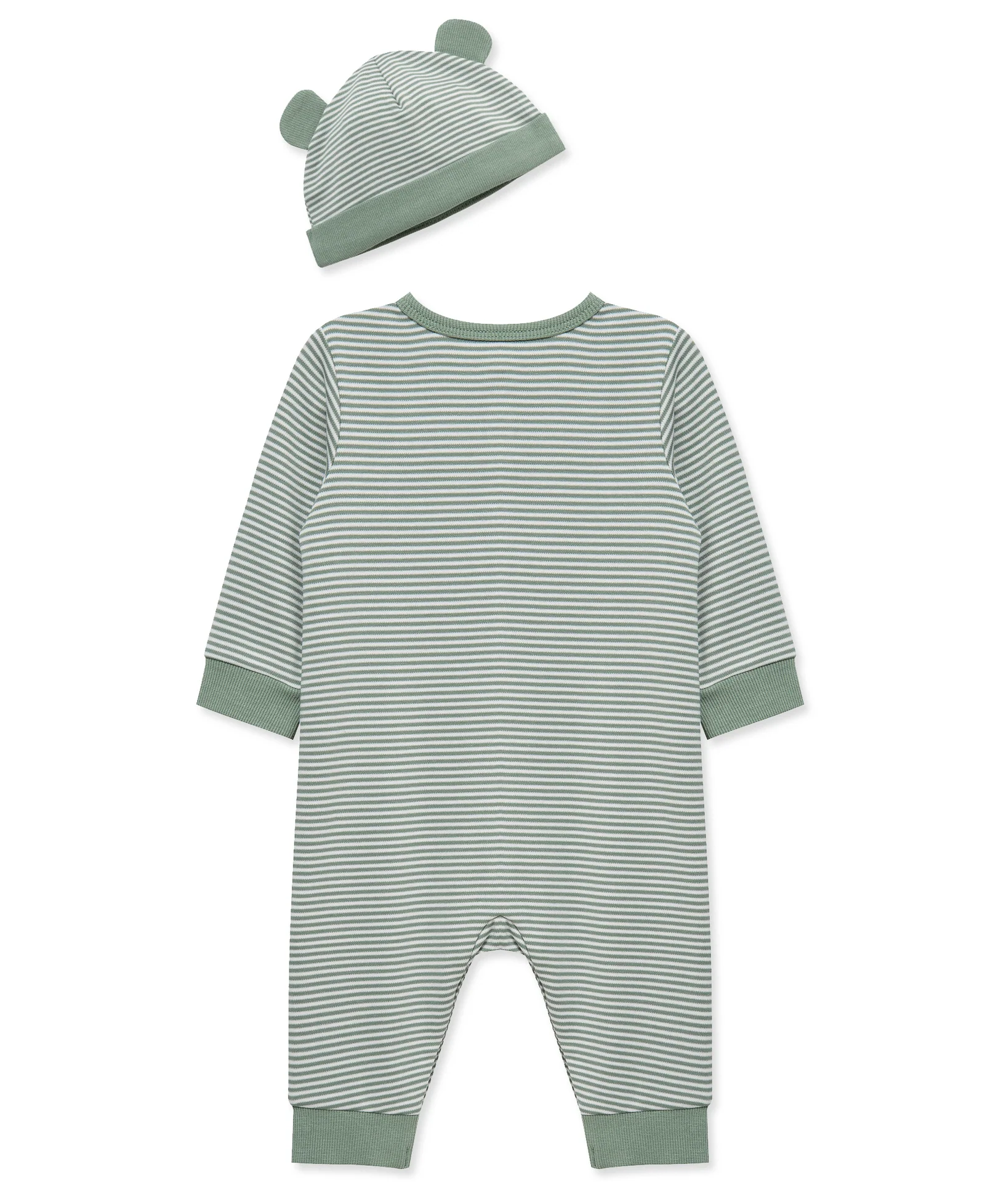 Green Striped Coverall & Hat