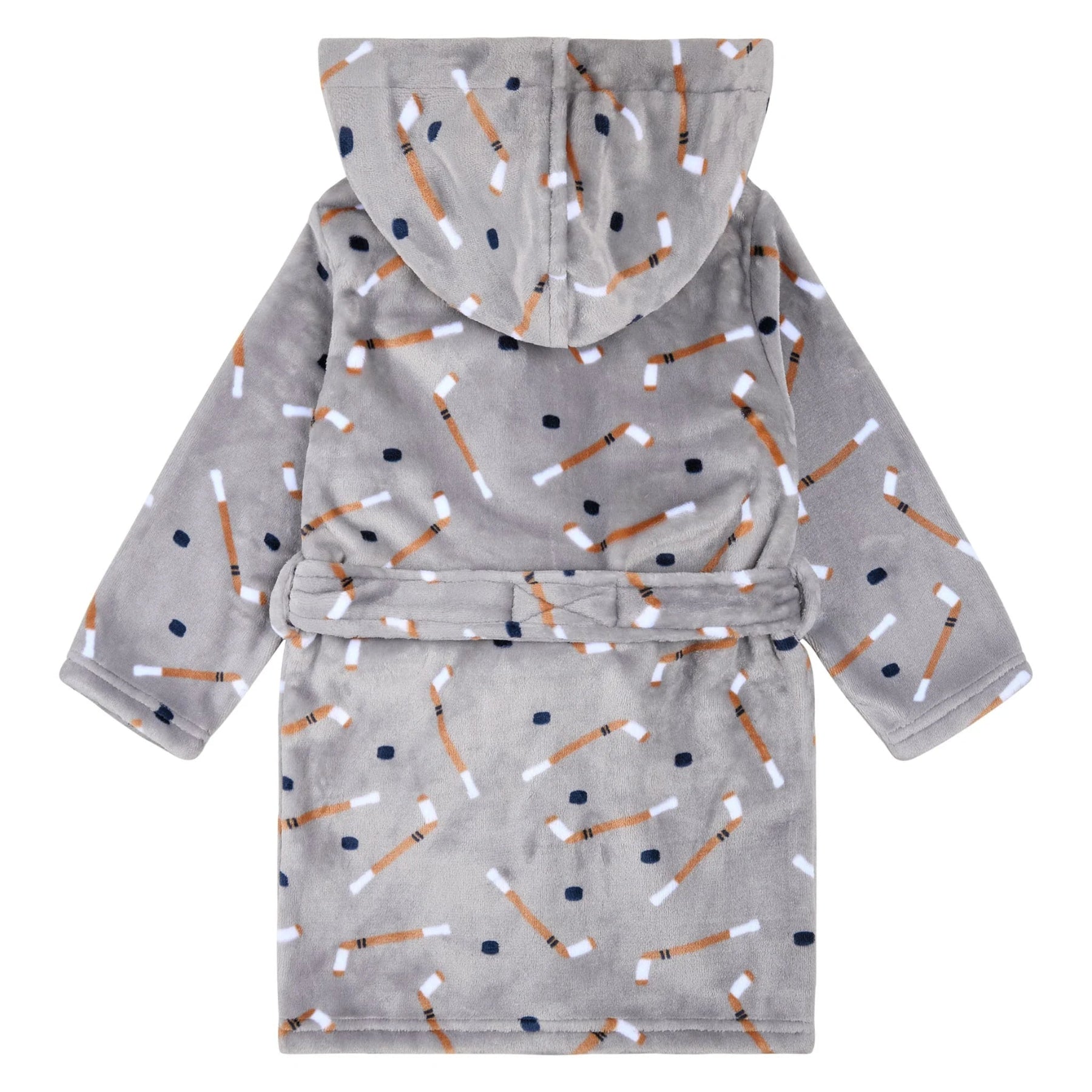 Hockey Print Knit Robe