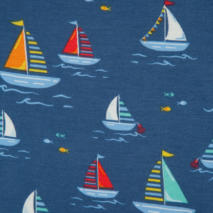 Navy Sailboats Pajamas (Toddler)