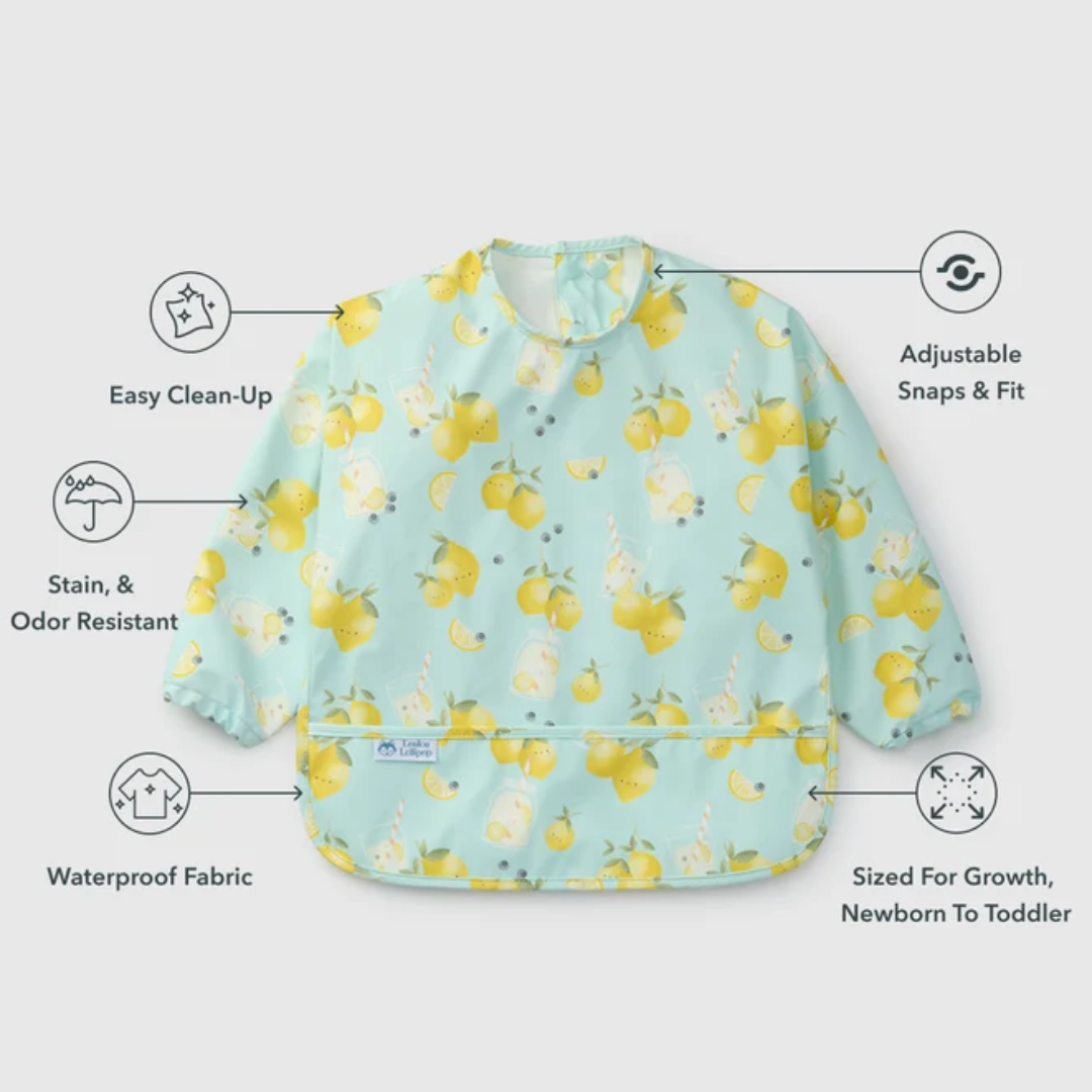 Lemon Squeezy Long Sleeve Bib