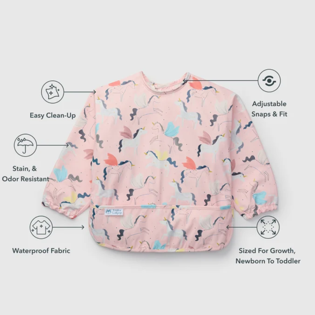 Unicorn Ballet Long Sleeve Bib