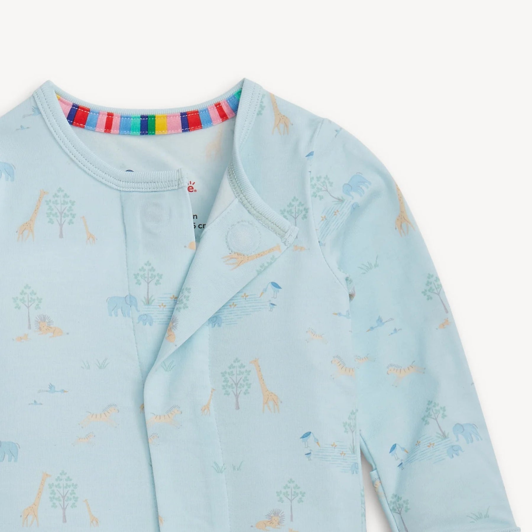 Serene Safari Blue Modal Footie