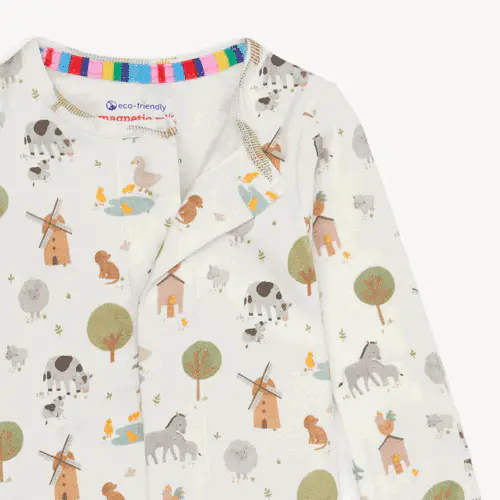 Funny Farm Organic Cotton Footie