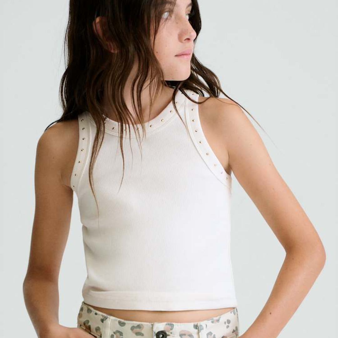 Bone Embellished Tank