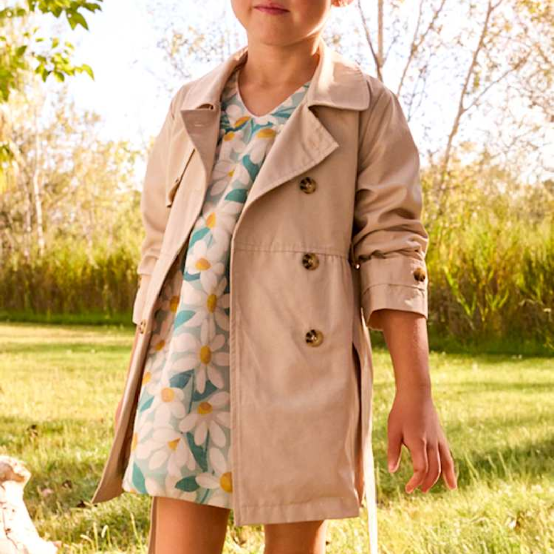 Tan Belted Trench Coat