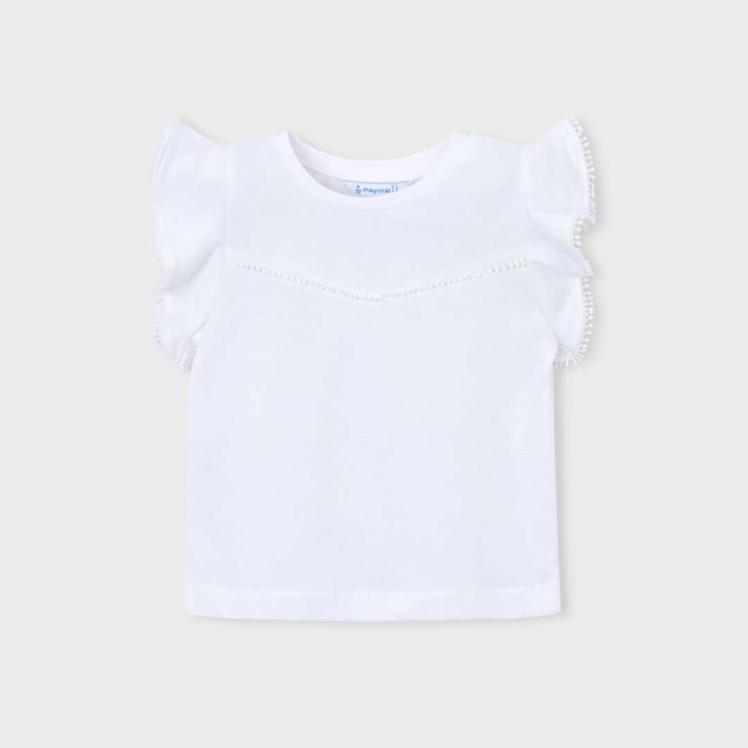 White Lace Cotton Top