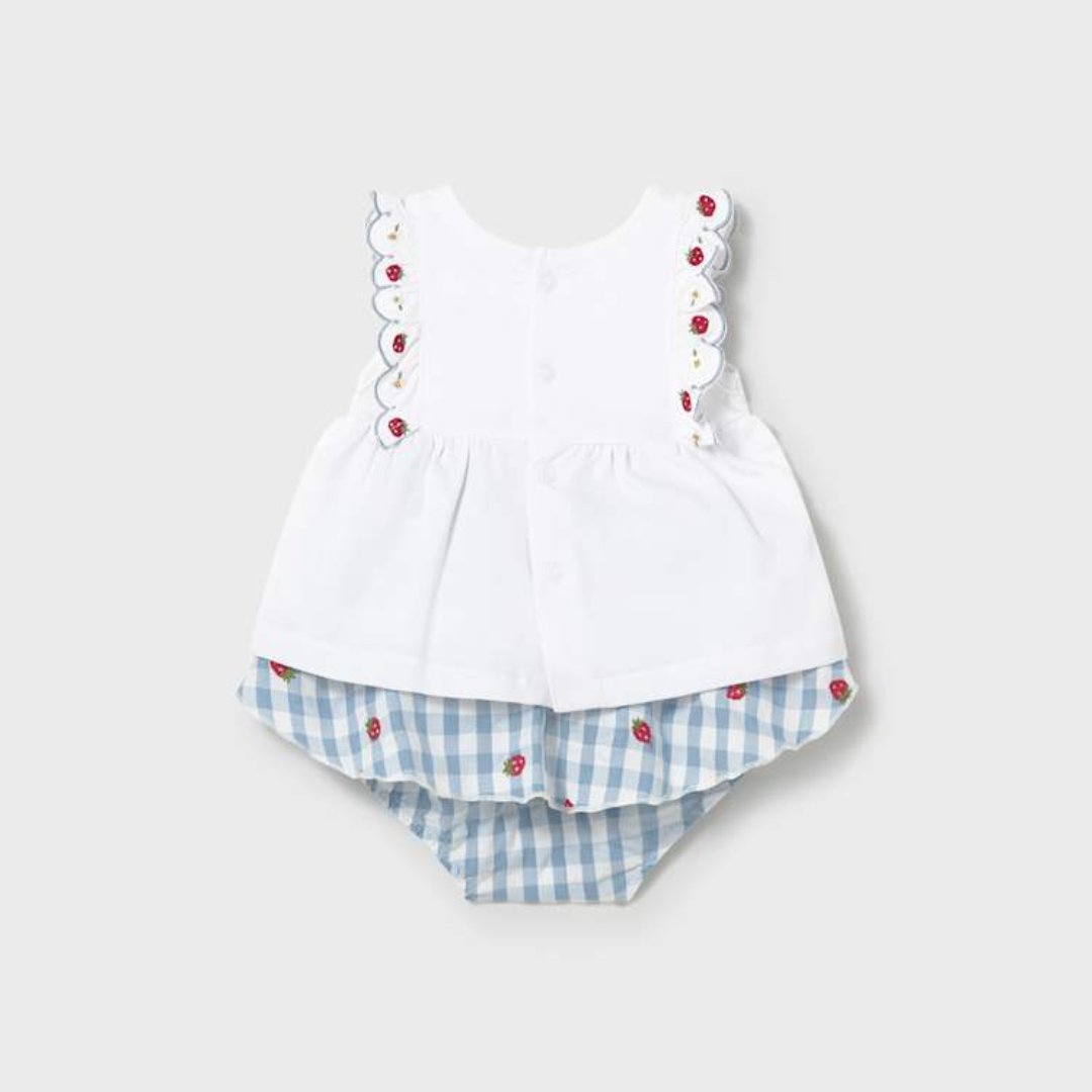 Strawberry Skirted Bloomer Set