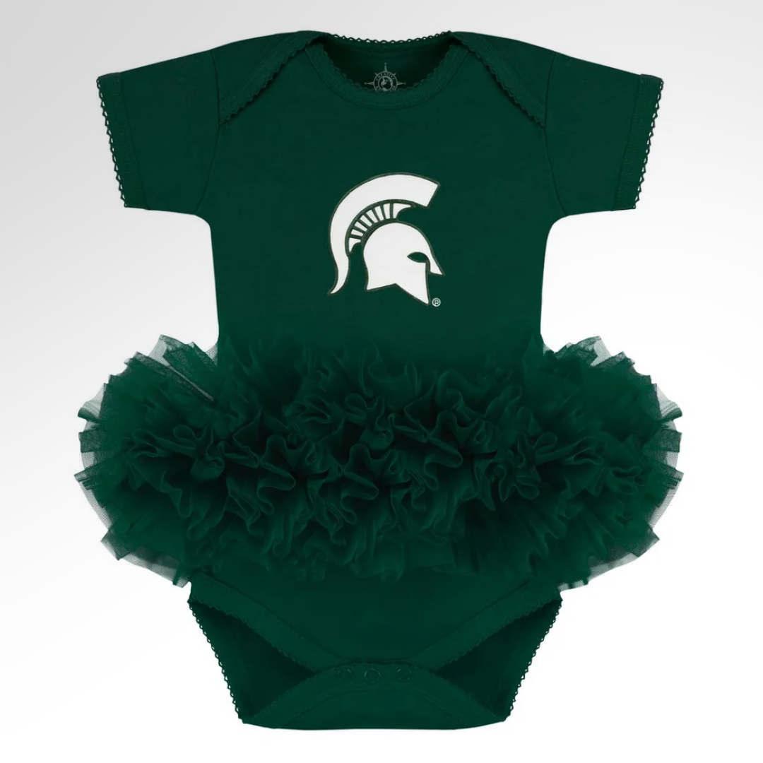 Michigan Spartan Infant Tutu Bodysuit
