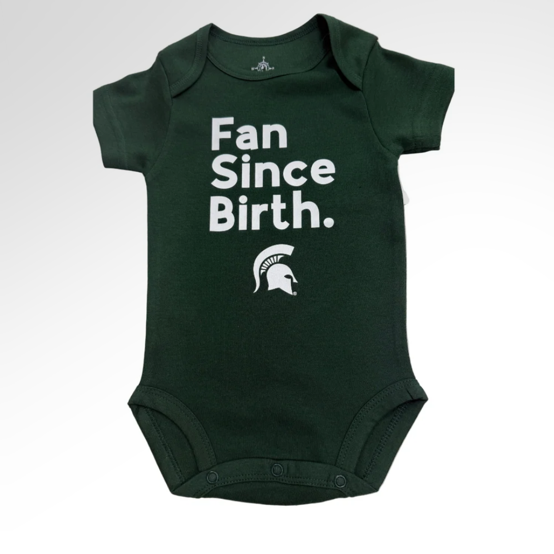 Michigan State Fan Since Birth Onesie