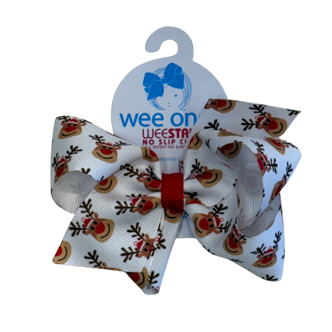 Red Nose Reindeer Medium Bow