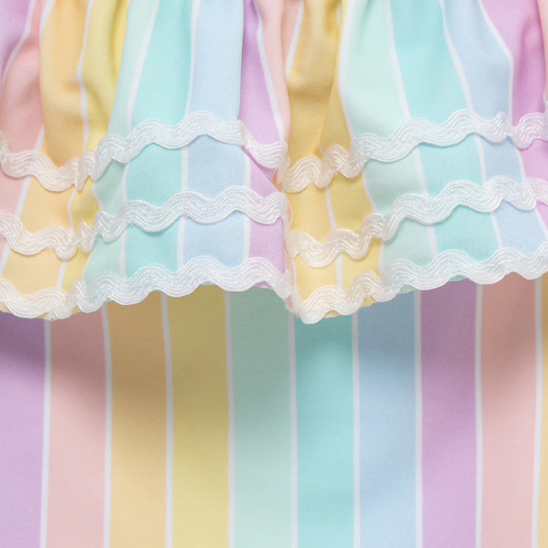 Candy Stripe Girls Swimsuit