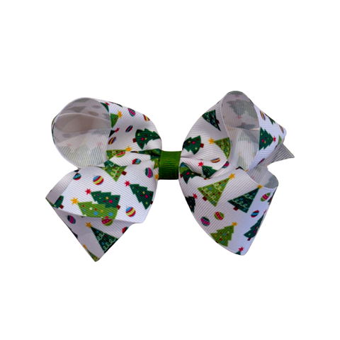 Christmas Tree Med Grosgrain Bow