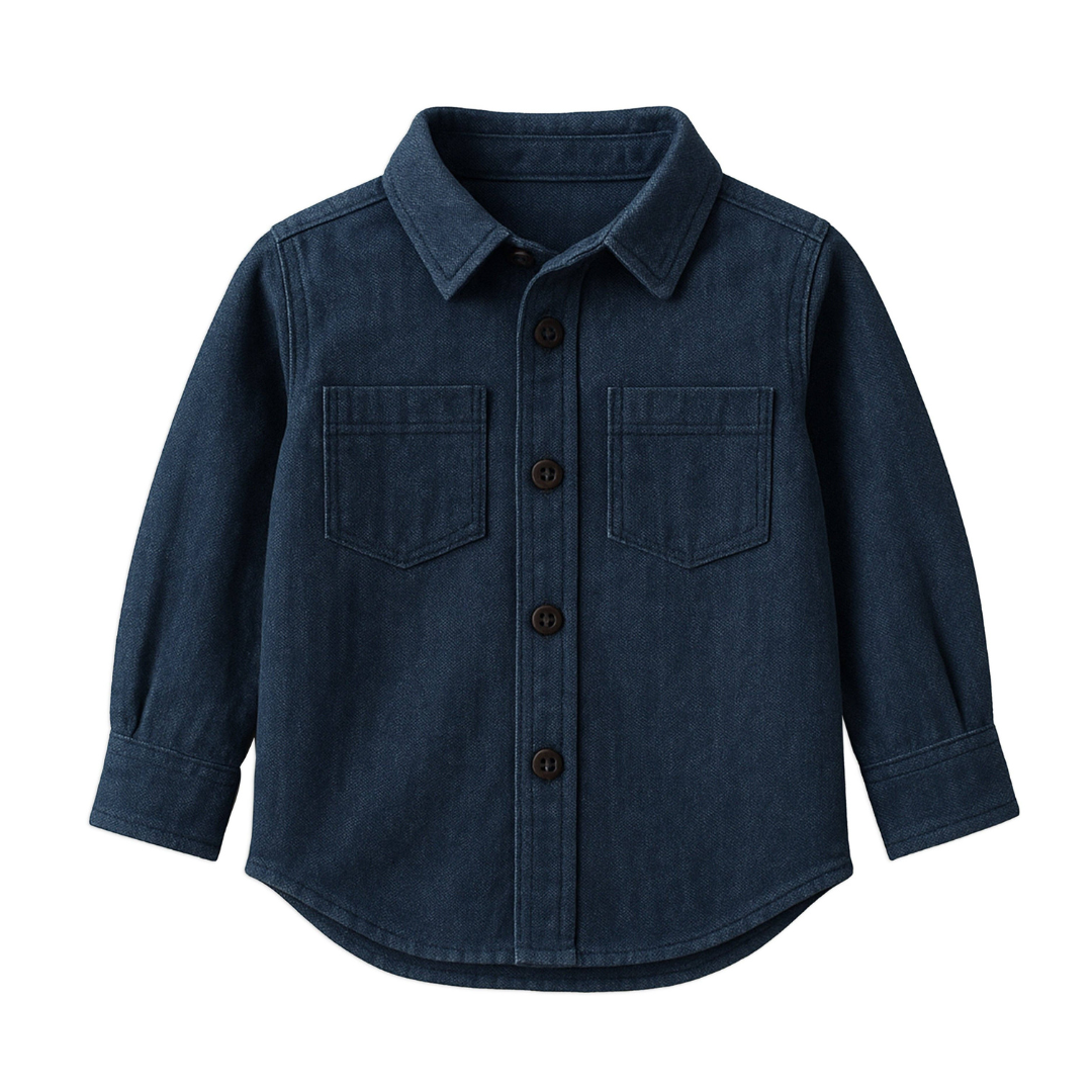 Hayes Chambray Long Sleeve Collared Shirt